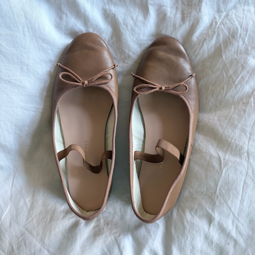 Loeffler Randall // Leonie Brown Leather Ballet Flats - Picture 4 of 10